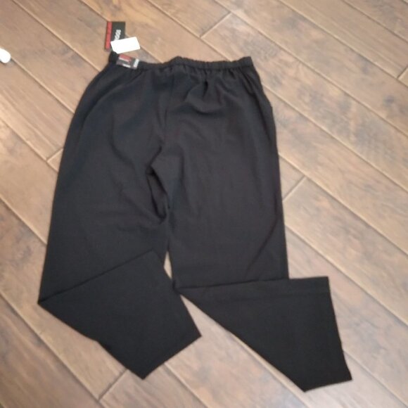 Briggs | All Around Comfort Straight-Leg Pant Black Elastic Waist | Size 16W - Picture 3 of 7